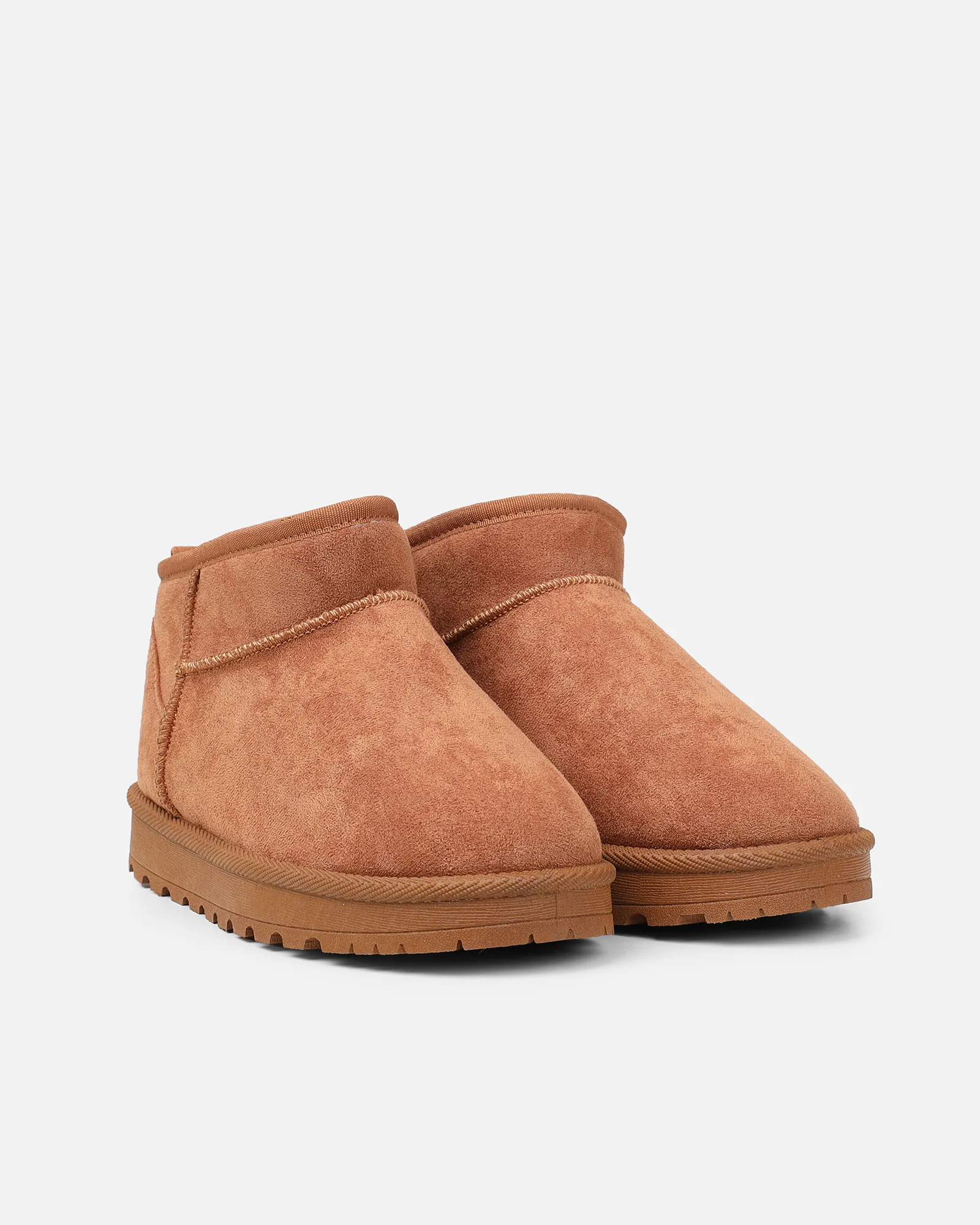 Cari Tan Faux Suede Ultra Low Boots - Image 3