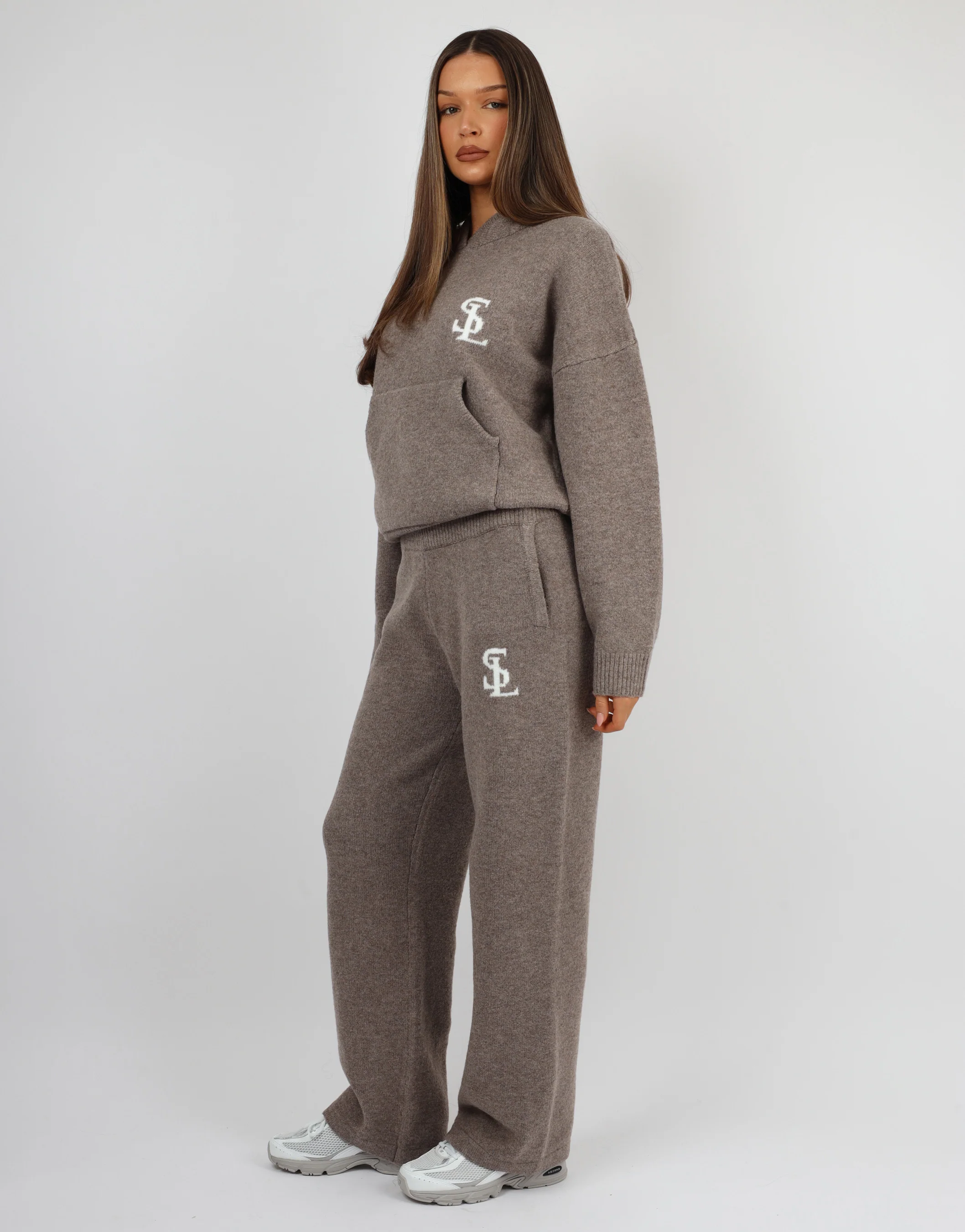 Mari Simmi Studios Knitted Hoodie In Mocha - Image 3